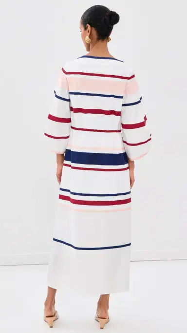 Rosie Assoulin Ribbon Caftan Dress White ulti | Thumbnail 4