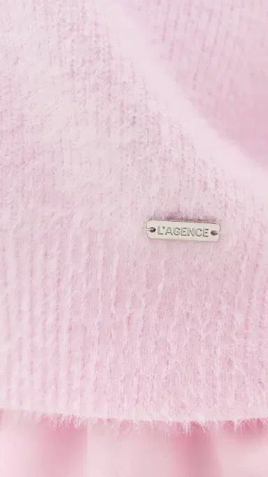 L'Agence Guinevere Crop Pullover Lt Malibu Pink | Thumbnail 6 L'Agence Guinevere Crop Pullover Lt Malibu Pink | Thumbnail 6