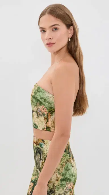 Alice + Olivia Ceresi Smocked Bandeau Top | Thumbnail 4 Alice + Olivia Ceresi Smocked Bandeau Top | Thumbnail 4