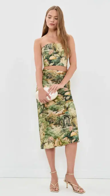 Alice + Olivia Ceresi Smocked Bandeau Top | Thumbnail 5 Alice + Olivia Ceresi Smocked Bandeau Top | Thumbnail 5