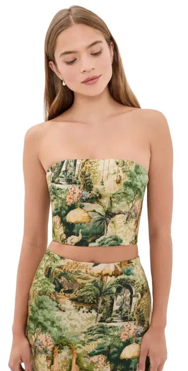 Alice + Olivia Ceresi Smocked Bandeau Top | Thumbnail 1 Alice + Olivia Ceresi Smocked Bandeau Top | Thumbnail 1