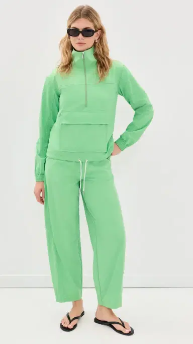 Aligne Rain Half Zip Jacket Green | Thumbnail 5