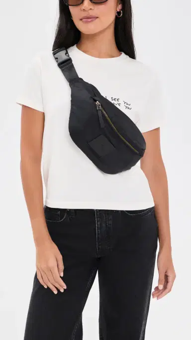 Anine Bing Leon Waist Bag Black One Size | Thumbnail 3 Anine Bing Leon Waist Bag Black One Size | Thumbnail 3