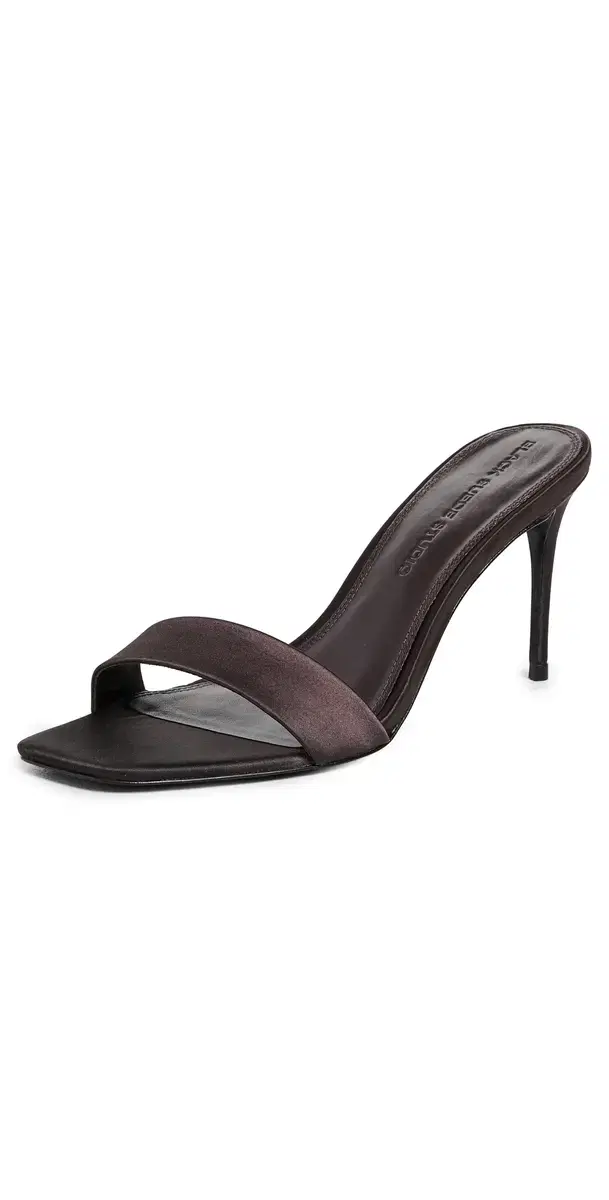 Naomi Satin Mules Cacao Satin