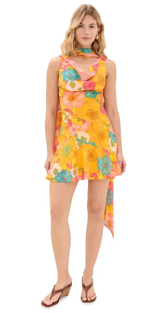 Never Fully Dressed Sophie Floral Mini Dress Multi