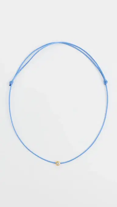 Dévé Mini Brise Soleil Necklace Blue One Size | Thumbnail 2