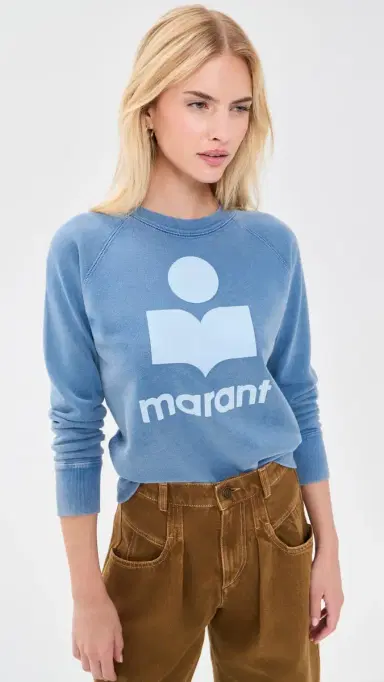 ISABEL MARANT ÉTOILE Millyny Sweatshirt Blue/Light Blue | Thumbnail 2 ISABEL MARANT ÉTOILE Millyny Sweatshirt Blue/Light Blue | Thumbnail 2