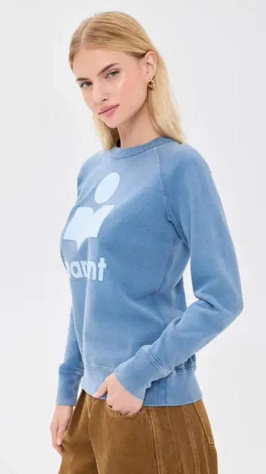 ISABEL MARANT ÉTOILE Millyny Sweatshirt Blue/Light Blue | Thumbnail 4 ISABEL MARANT ÉTOILE Millyny Sweatshirt Blue/Light Blue | Thumbnail 4