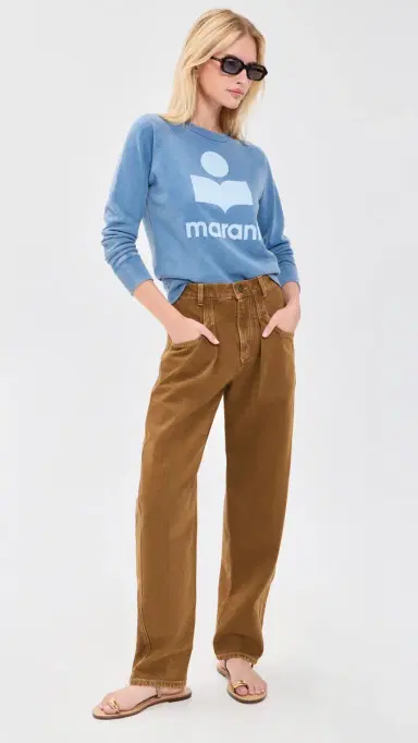 ISABEL MARANT ÉTOILE Millyny Sweatshirt Blue/Light Blue | Thumbnail 5 ISABEL MARANT ÉTOILE Millyny Sweatshirt Blue/Light Blue | Thumbnail 5