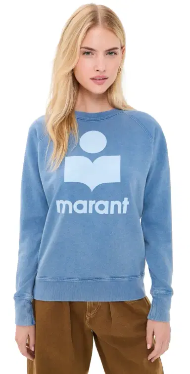 ISABEL MARANT ÉTOILE Millyny Sweatshirt Blue/Light Blue | Thumbnail 1 ISABEL MARANT ÉTOILE Millyny Sweatshirt Blue/Light Blue | Thumbnail 1