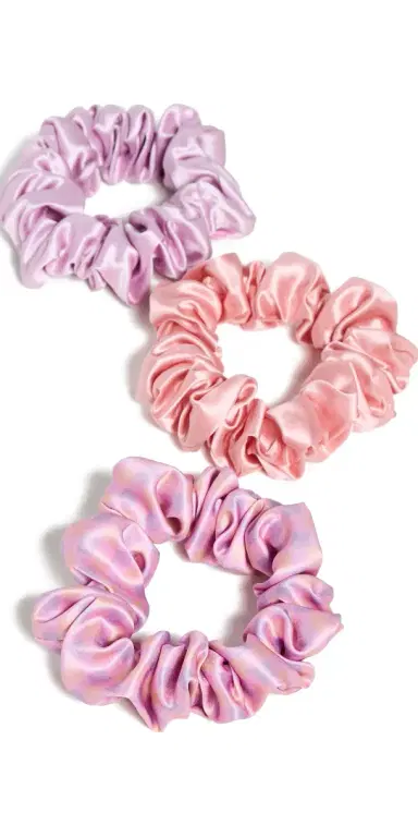 Slip Large Silk Scrunchie Set of 3 Belleflower One Size | Thumbnail 1