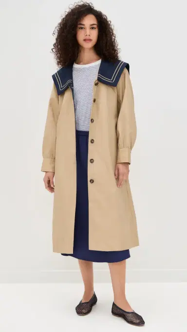 Damson Madder Ella Trench Tan | Thumbnail 5 Damson Madder Ella Trench Tan | Thumbnail 5
