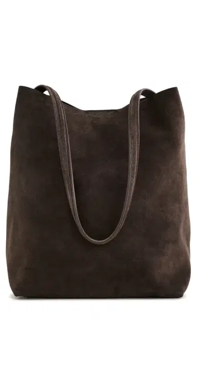 MANSUR GAVRIEL Everyday Cabas Shoulder Bag Ebony | Thumbnail 1 MANSUR GAVRIEL Everyday Cabas Shoulder Bag Ebony | Thumbnail 1