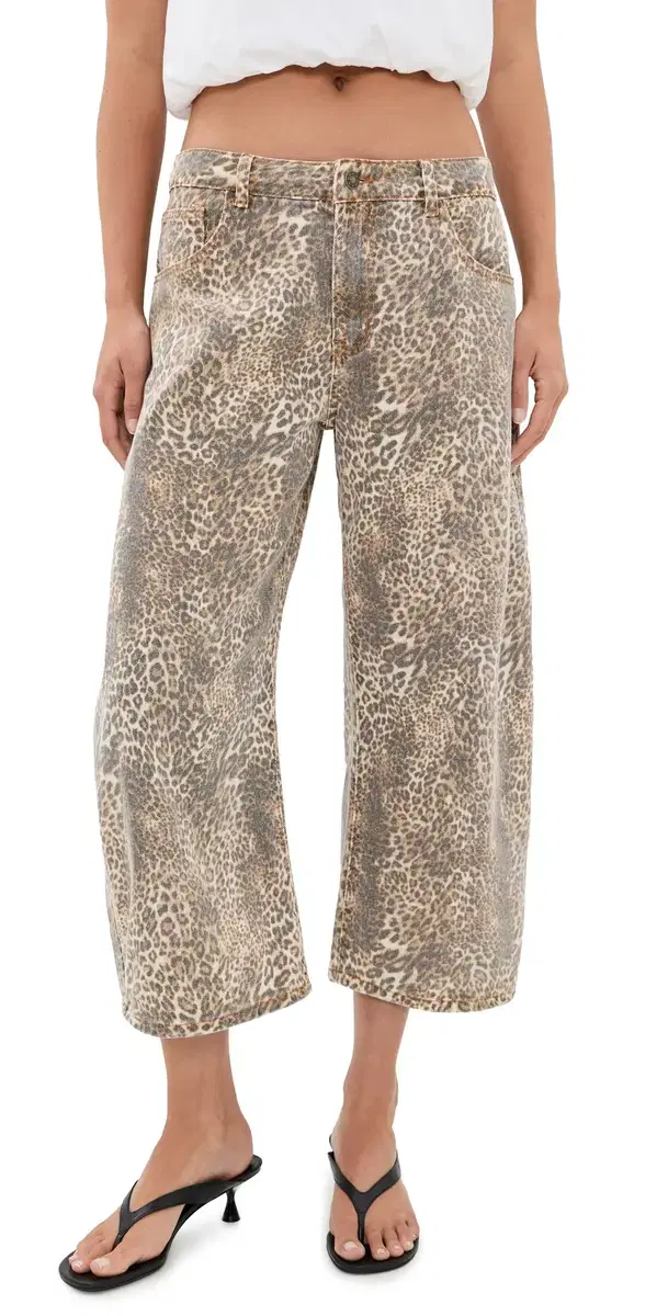 Lioness Horseshoe Cropped Jeans eopard
