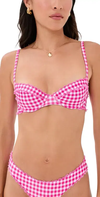 Peixoto Brooke Bikini Top Candy Gingham M | Thumbnail 1 Peixoto Brooke Bikini Top Candy Gingham M | Thumbnail 1