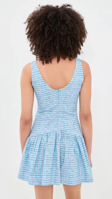 Peixoto Addison Mini Dress Blue Breeze Plaid | Thumbnail 3