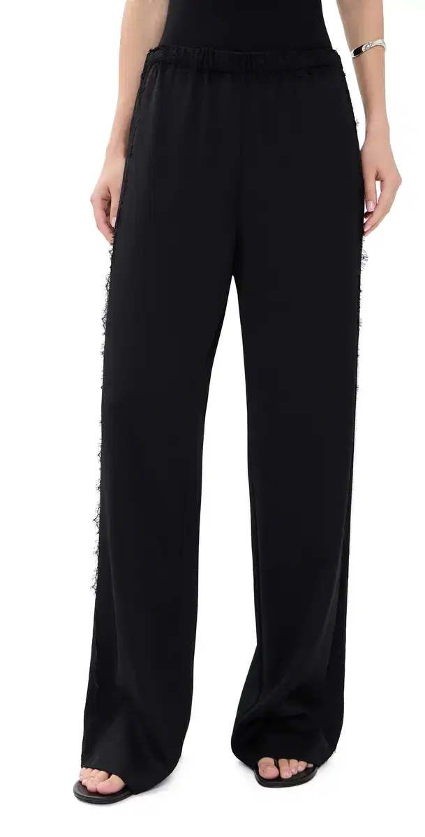 Vince ace Trim Pull On Trousers Black