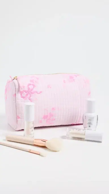 LoveShackFancy Octavia Quilted Bow Print Pouch | Thumbnail 5 LoveShackFancy Octavia Quilted Bow Print Pouch | Thumbnail 5
