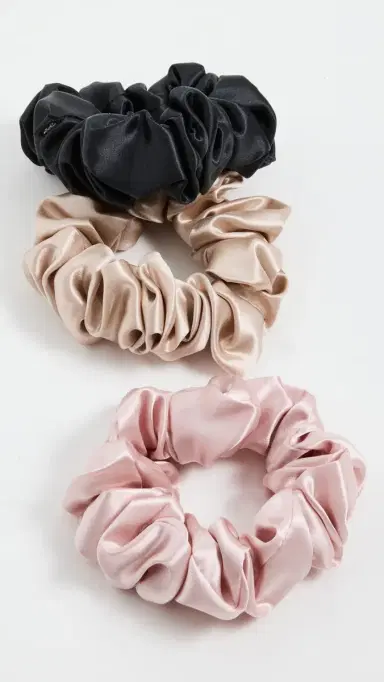 Slip Large Silk Scrunchie Set of 3 Multi One Size | Thumbnail 2
