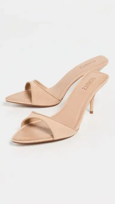 Schutz Elodie Mules Light Wood | Thumbnail 5 Schutz Elodie Mules Light Wood | Thumbnail 5
