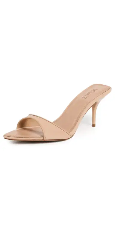 Schutz Elodie Mules Light Wood | Thumbnail 1 Schutz Elodie Mules Light Wood | Thumbnail 1
