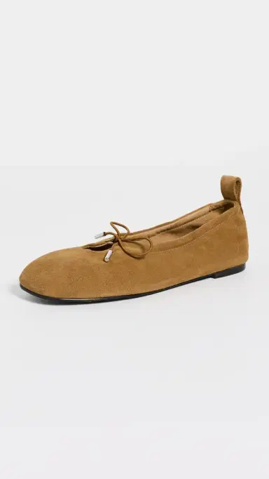 ALOHAS Rosalind Suede Ballet Flats Suede Tan | Thumbnail 2