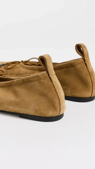 ALOHAS Rosalind Suede Ballet Flats Suede Tan | Thumbnail 4