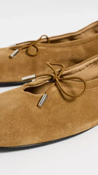 ALOHAS Rosalind Suede Ballet Flats Suede Tan | Thumbnail 6