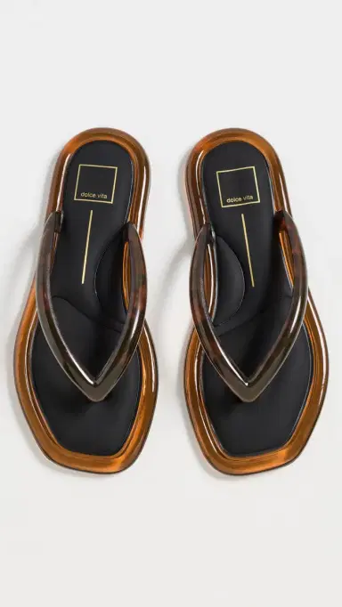 Dolce Vita Jozey Jelly Flip Flops Tortoise 9 | Thumbnail 2 Dolce Vita Jozey Jelly Flip Flops Tortoise 9 | Thumbnail 2