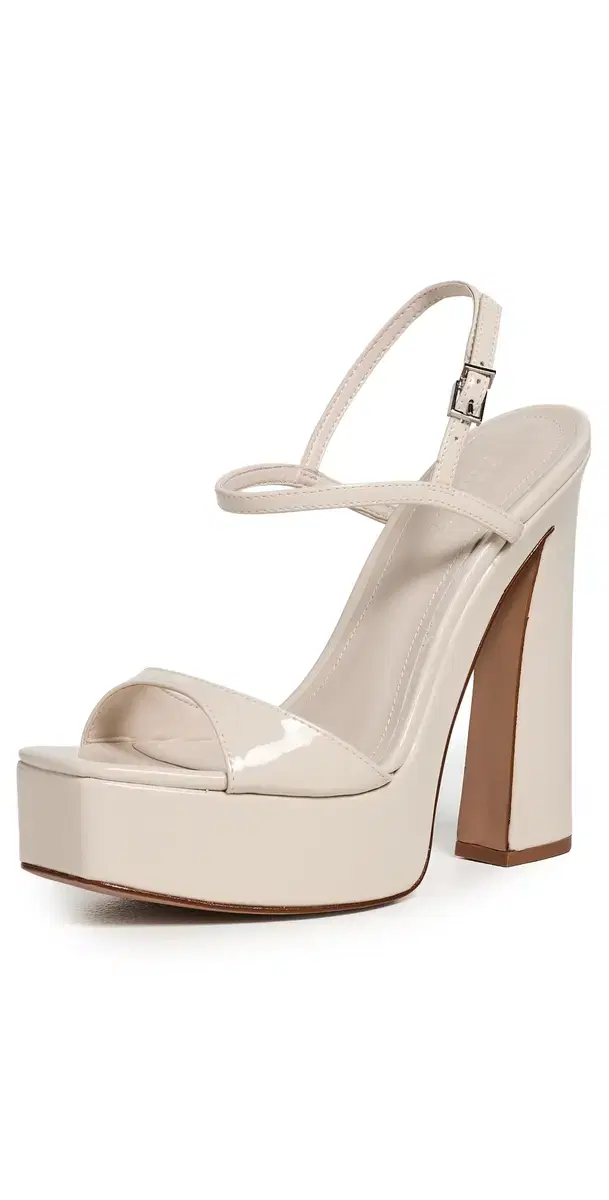 Schutz Arlene Platform Sandals Pearl