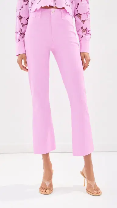 L'Agence Kendra Crop Flare Jeans | Thumbnail 2