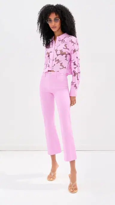 L'Agence Kendra Crop Flare Jeans | Thumbnail 5