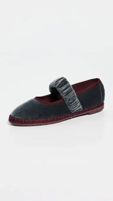 Flabelus Mafalda Mary Jane Flats Gray | Thumbnail 2
