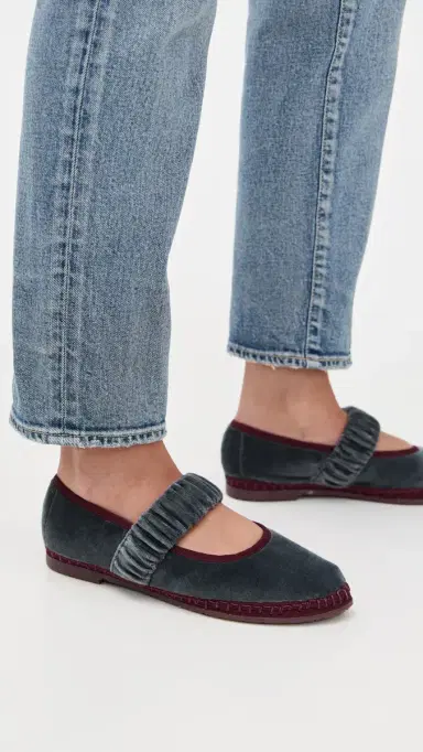 Flabelus Mafalda Mary Jane Flats Gray | Thumbnail 3