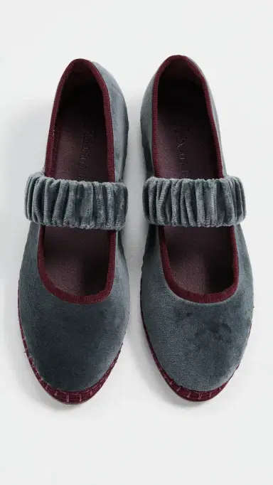 Flabelus Mafalda Mary Jane Flats Gray | Thumbnail 5