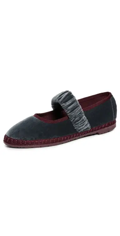 Flabelus Mafalda Mary Jane Flats Gray | Thumbnail 1