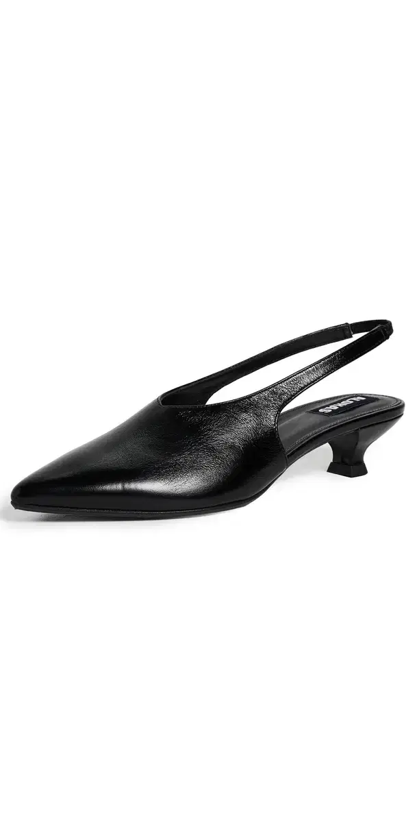 ALOHAS Eros Slingback Heels Black