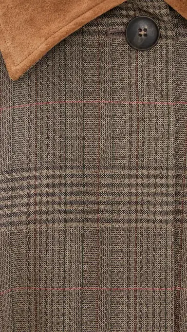 Róhe Suede Collar Blouson Jacket Prince of Wales | Thumbnail 6