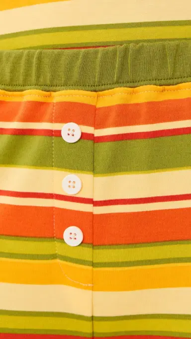 Cozyland by Morgan Lane Baby Jean Long PJ Set Autumn Multi | Thumbnail 6