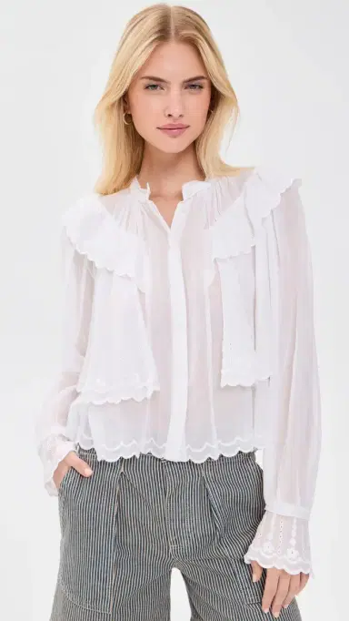 ISABEL MARANT ÉTOILE Kelmon Top White 44 | Thumbnail 2