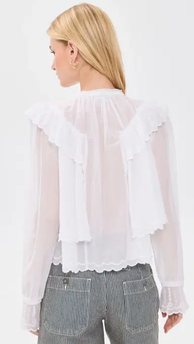 ISABEL MARANT ÉTOILE Kelmon Top White 44 | Thumbnail 3