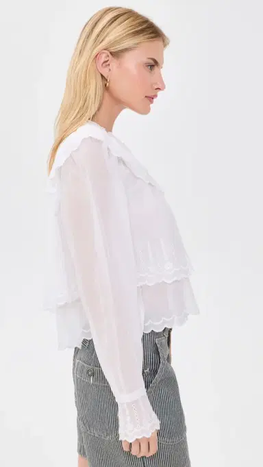 ISABEL MARANT ÉTOILE Kelmon Top White 44 | Thumbnail 4