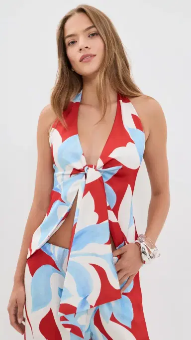 SEVEN WONDERS Kaeli Halter Top Amoree Red | Thumbnail 2 SEVEN WONDERS Kaeli Halter Top Amoree Red | Thumbnail 2