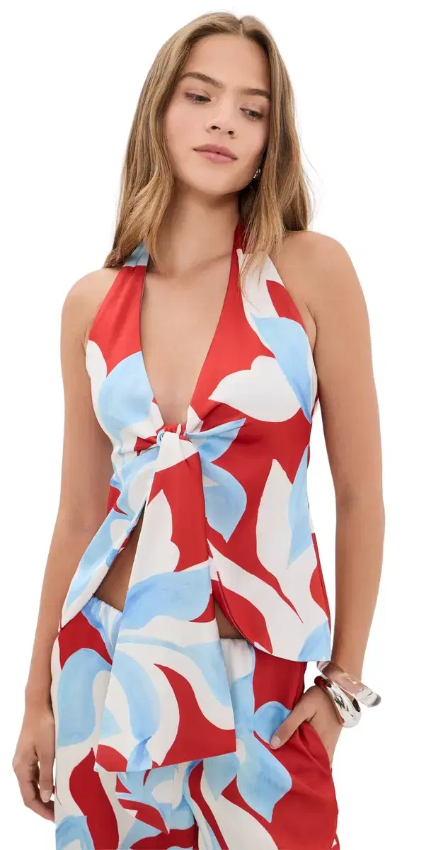 SEVEN WONDERS Kaeli Halter Top Amoree Red