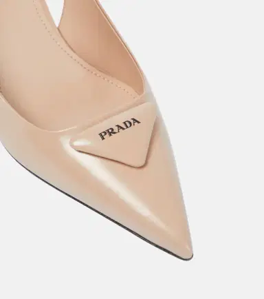 Prada Leather slingback pumps | Thumbnail 3