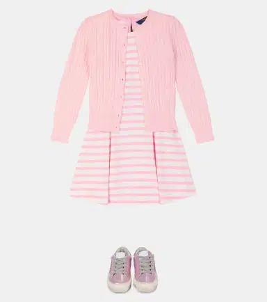 POLO RALPH LAUREN KIDS Ribbed-knit cardigan | Thumbnail 4