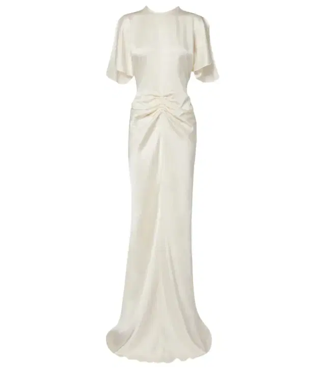 Victoria Beckham Gathered crêpe satin gown