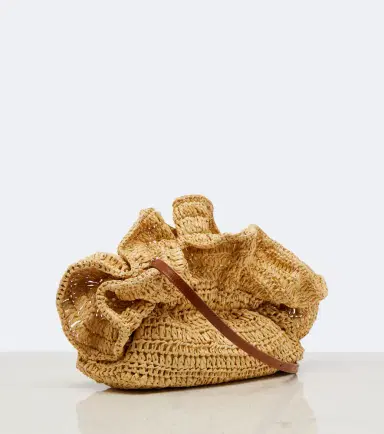 Aquazzura Paradise raffia clutch | Thumbnail 2