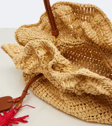 Aquazzura Paradise raffia clutch | Thumbnail 3