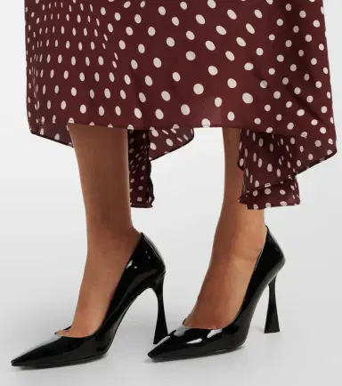 Stella McCartney Polka-dot tie-neck silk midi dress | Thumbnail 4 Stella McCartney Polka-dot tie-neck silk midi dress | Thumbnail 4
